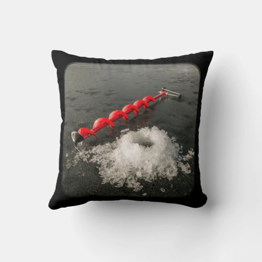 氷の魚釣り クッション (裏面)