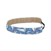 氷のCrsytal抽象的で青いパターン アスレチックヘッドバンド (右)