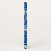 氷のCrsytal抽象的で青いパターン Case-Mate iPhoneケース (裏面/左)