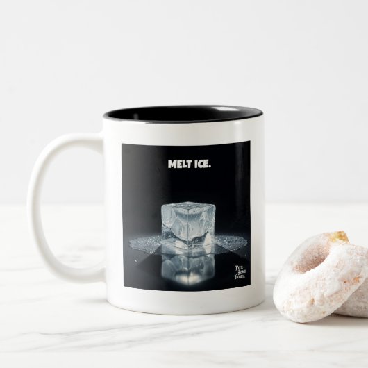 氷を溶かせ。 コーヒーマグ ツートーンマグカップ (ドーナツ)