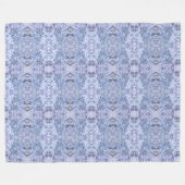 氷エレガント色モザイクモダン フリースブランケット (正面(横))