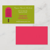 氷オーガニック塊店や商売 名刺 (正面/裏面)