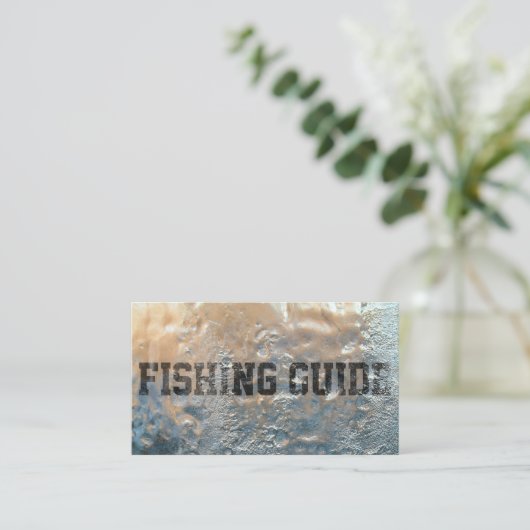 氷クールタイポグラフィ魚釣り誘導憲章 名刺 (スタンド正面)