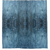 氷サイケデリック模様 シャワーカーテン (正面)