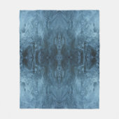 氷サイケデリック模様 フリースブランケット (正面)