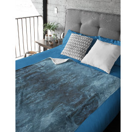 氷サイケデリック模様 フリースブランケット