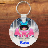 氷スケートで滑るキーチェーン キーホルダー (正面)