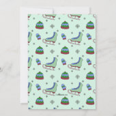 氷スケートで滑るパーティの招待状 招待状 (裏面)