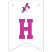 氷スケートで滑るパーティーバナー（バンティング） バンティングフラッグ (第2の旗)