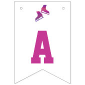 氷スケートで滑るパーティーバナー（バンティング） バンティングフラッグ (第3の旗)