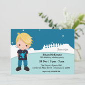 氷スケートで滑るパーティー 招待状 (スタンド正面)