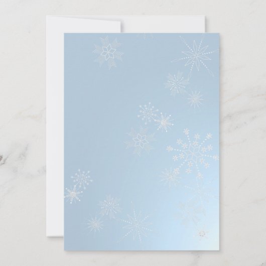 氷スケートで滑るパーティー 招待状 (裏面)