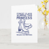 氷スケートで滑るプリンセス カード (黄色い花)