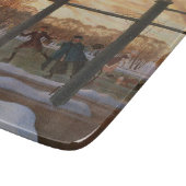 氷スケートで滑るリンクin冬(by Konstantin Somov) カッティングボード (角)