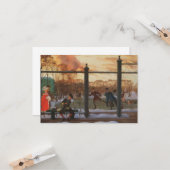 氷スケートで滑るリンクin冬(by Konstantin Somov) カード (正面/裏面インサイチュ)