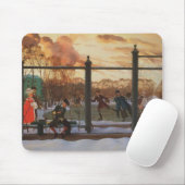 氷スケートで滑るリンクin冬(by Konstantin Somov) マウスパッド (マウス)