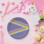 氷スケートで滑るレトロ誕生日 ペーパープレート (パーティー)