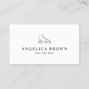 氷スケートで滑る名刺 名刺