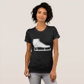 氷スケートで滑る姿スケートで滑る Tシャツ (正面フル)