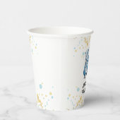 氷スケートで滑る少年 |ホッケー誕生日パーティー 紙コップ (右)