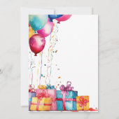 氷スケートで滑る招待状 |氷スケートで滑るパーティー 招待状 (裏面)