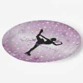 氷スケートで滑る紙パーティープレート ペーパープレート (アングル)