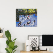 氷スケートで滑る自然史博物館2014 ポスター (ホームオフィス)