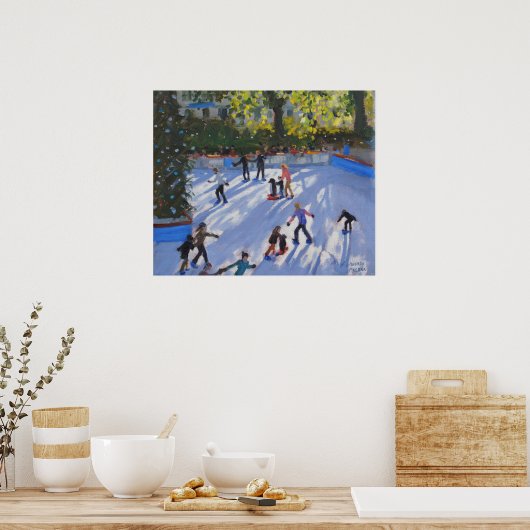 氷スケートで滑る自然史博物館2014 ポスター (キッチン)