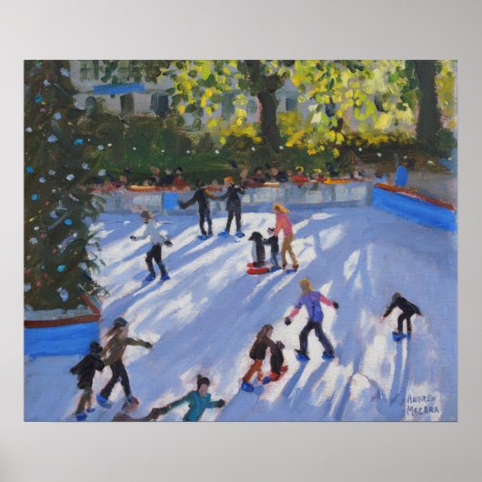 氷スケートで滑る自然史博物館2014 ポスター (正面)
