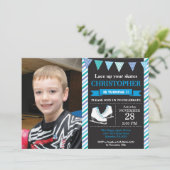 氷スケートで滑る誕生日招待状1日目の誕生日パーティー 招待状 (スタンド正面)