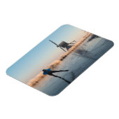 氷スケートで滑る過去風車&リード長方形マグネット マグネット (左側)