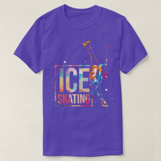 氷スケートで滑る53 Tシャツ (デザイン正面)