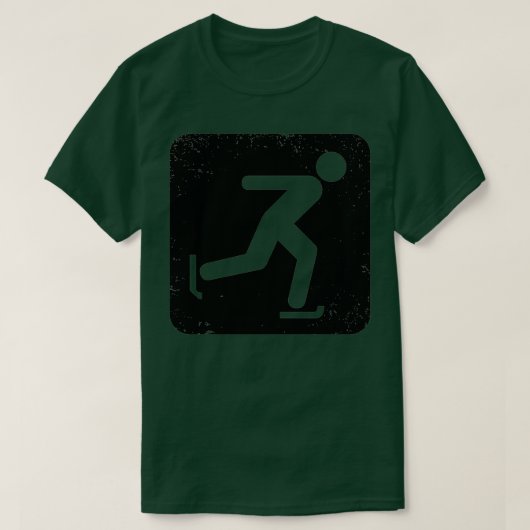 氷スケートで滑る58 Tシャツ (デザイン正面)
