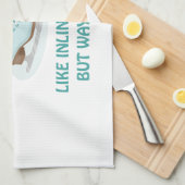 氷スケートで滑る キッチンタオル (四つ折り)