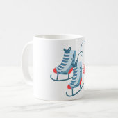 氷スケートで滑る コーヒーマグカップ (正面左)