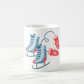 氷スケートで滑る コーヒーマグカップ (中央)