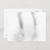 氷スケートで滑る ポストカード (正面/裏面)