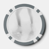 氷スケートで滑る ポーカーチップ (裏面)