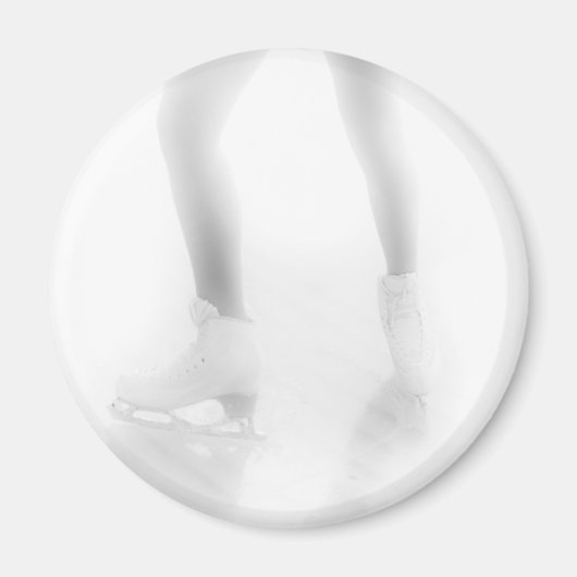 氷スケートで滑る マグネット (正面)