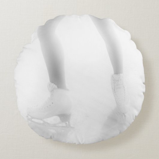 氷スケートで滑る ラウンドクッション (正面)