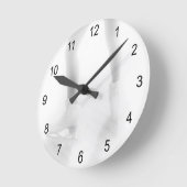 氷スケートで滑る ラウンド壁時計 (傾斜)