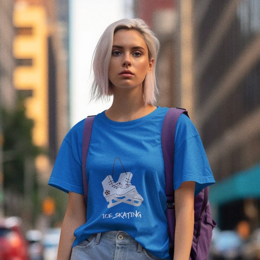 氷スケートで滑る Tシャツ