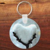 氷ハート キーホルダー (正面)