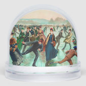 氷ビクトリアンスケートで滑るヴィンテージ冬場 (正面)