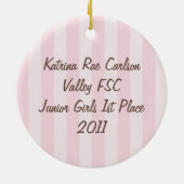 氷プリンセス姿スケートで滑るオーナメント セラミックオーナメント (裏面)