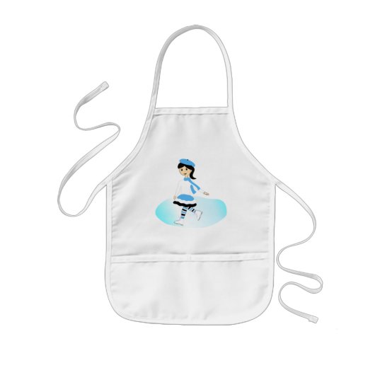 氷プリンセス 子供用エプロン (正面)
