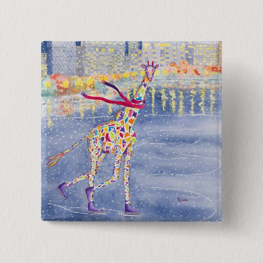 氷ボタンのAnnabelle 缶バッジ (正面)