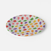 氷ポップ・アートのパーティープレート ペーパープレート (アングル)