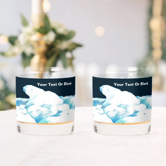 氷上のホッキョクグマ ウイスキーグラス (インサイチュ (ウェディング))