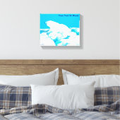 氷上のホッキョクグマ キャンバスプリント (インサイチュ (寝室))